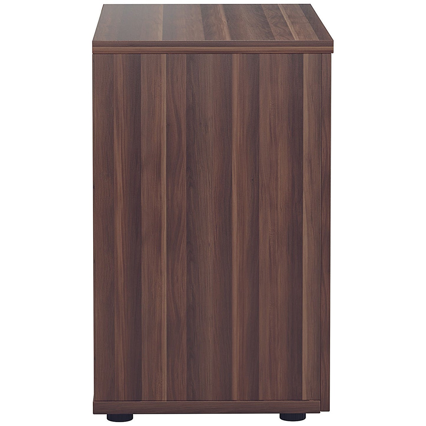 Jemini Desk High Wooden Cupboard, 1 Shelf, 730mm High, Walnut