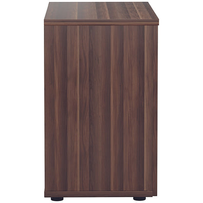Jemini Desk High Wooden Cupboard, 1 Shelf, 730mm High, Walnut