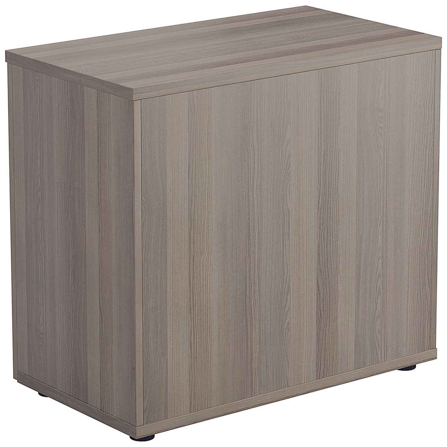 Jemini Desk High Wooden Cupboard, 1 Shelf, 730mm High, Grey Oak