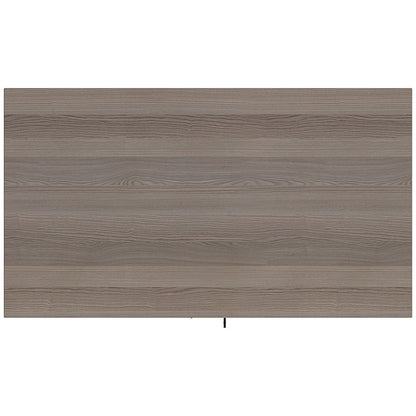 Jemini Desk High Wooden Cupboard, 1 Shelf, 730mm High, Grey Oak