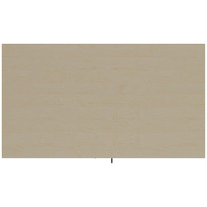 Jemini Desk High Wooden Cupboard, 1 Shelf, 730mm High, Maple
