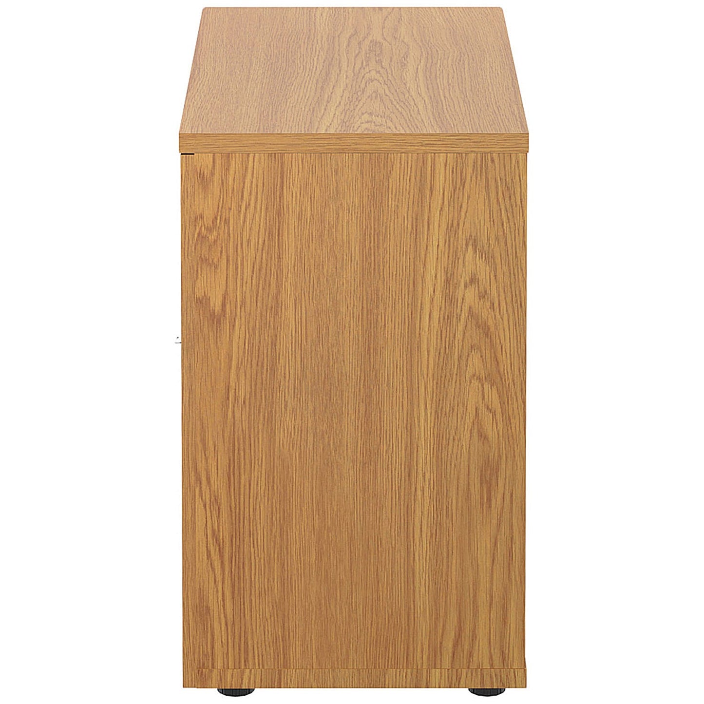 Jemini Desk High Wooden Cupboard, 1 Shelf, 730mm High, Oak