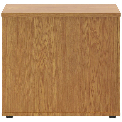 Jemini Desk High Wooden Cupboard, 1 Shelf, 730mm High, Oak