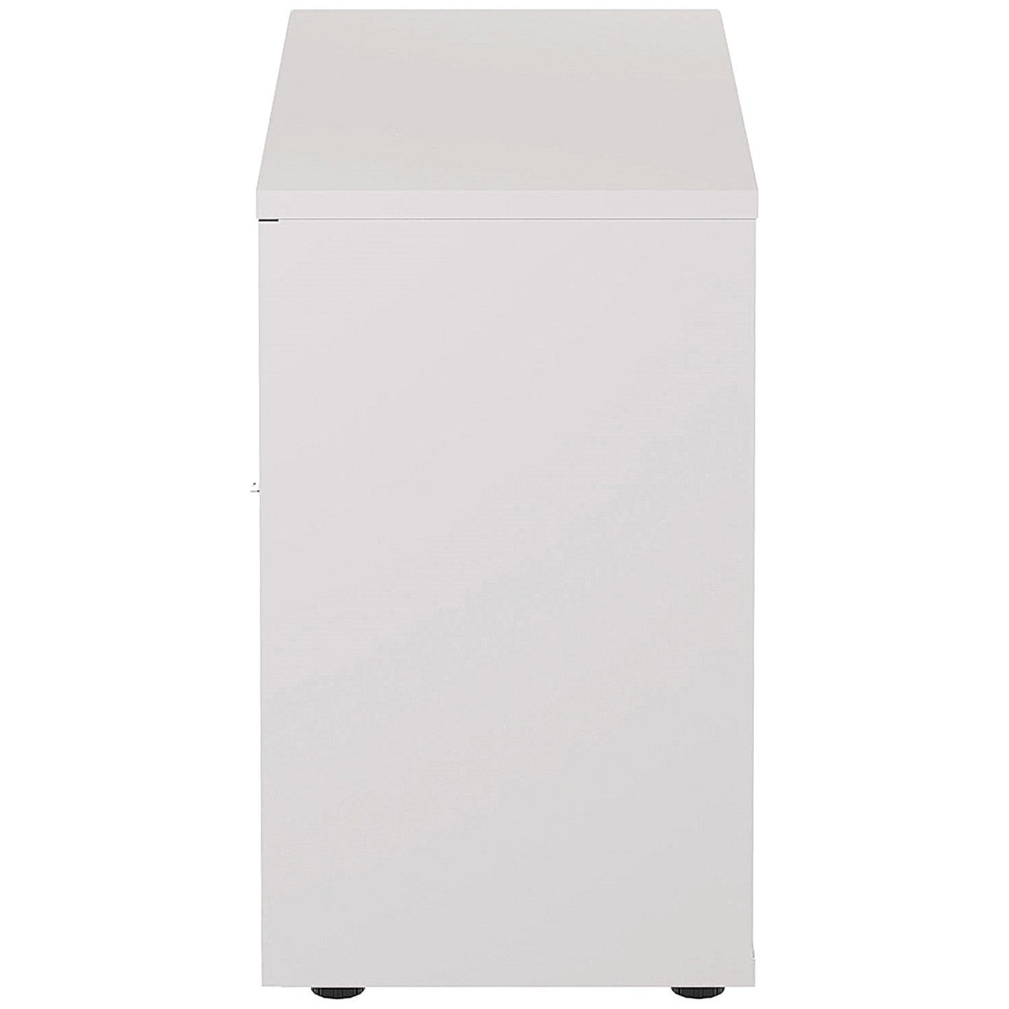 Jemini Desk High Wooden Cupboard, 1 Shelf, 730mm High, White