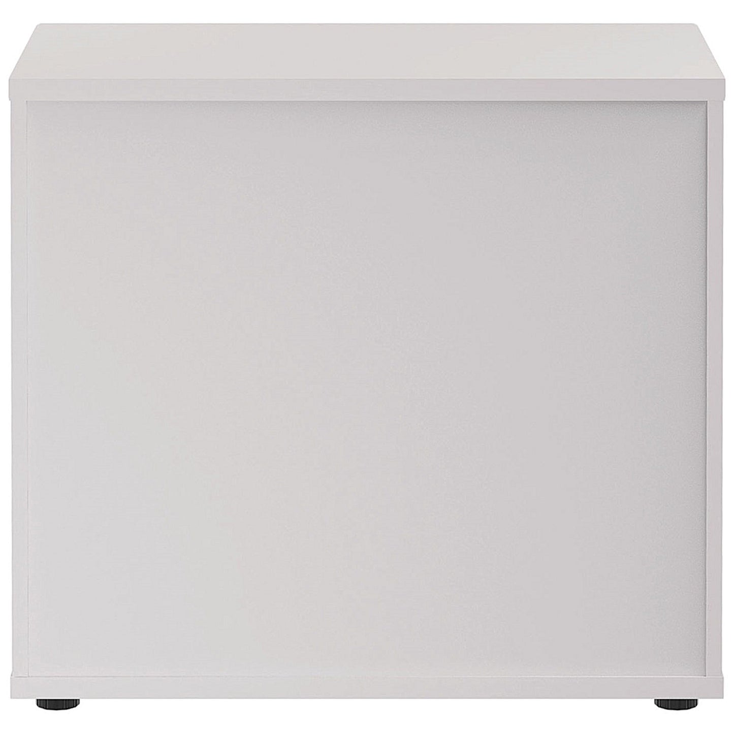 Jemini Desk High Wooden Cupboard, 1 Shelf, 730mm High, White