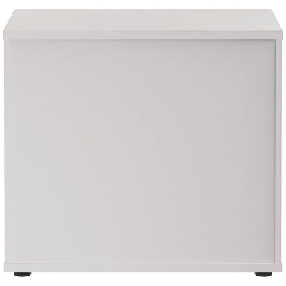 Jemini Desk High Wooden Cupboard, 1 Shelf, 730mm High, White