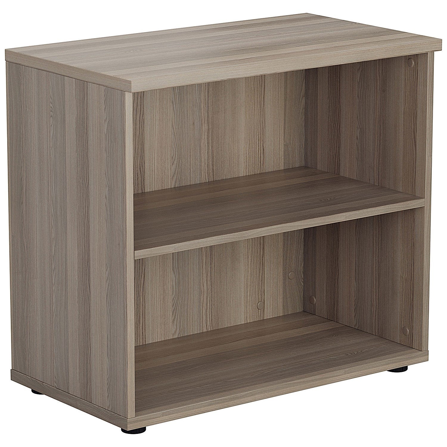 Jemini Desk High Wooden Bookcase, 1 Shelf, 730mm High, Grey Oak Easy2Order : KF811336