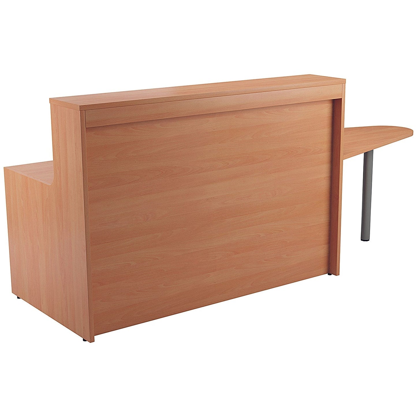 Jemini Reception Unit with Extension, 1400x800x740mm, Beech Easy2Order : KF816288