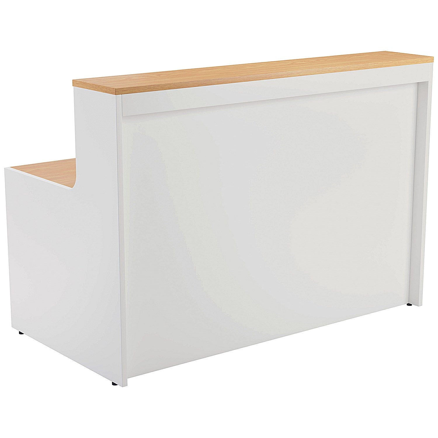 Jemini Two-Tone Reception Unit, 1600x800x740mm, Oak & White Easy2Order : KF816394