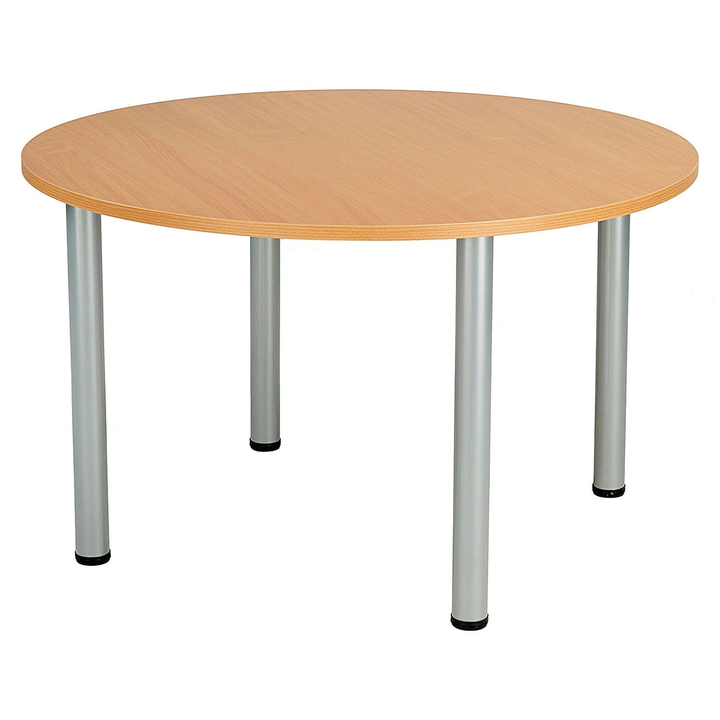 Jemini Circular Meeting Table, 1200x1200mm, Beech