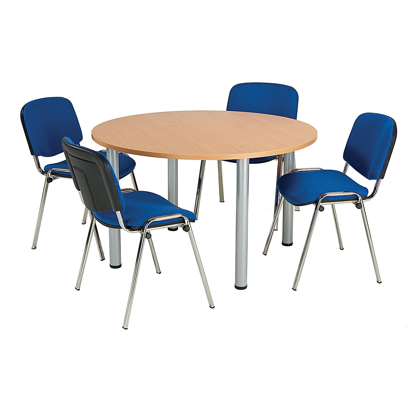 Jemini Circular Meeting Table, 1200x1200mm, Beech Easy2Order : KF816562