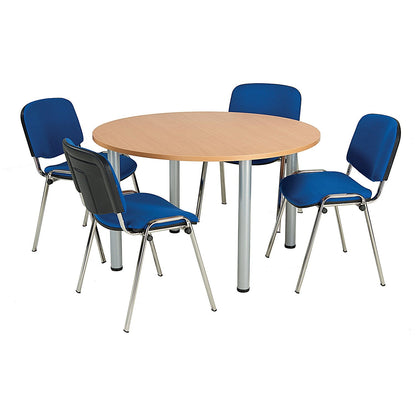 Jemini Circular Meeting Table, 1200x1200mm, Beech Easy2Order : KF816562