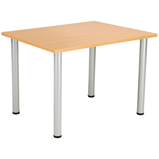 Jemini Rectangular Meeting Table, 1200x800mm, Beech