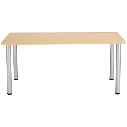 Jemini Rectangular Meeting Table, 1800x800mm, Oak