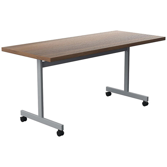 Jemini Rectangular Tilt Table, 1600x700mm, Walnut