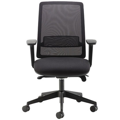 Cappela Nuevo Mesh Chair, Height Adjustable Arms, Black