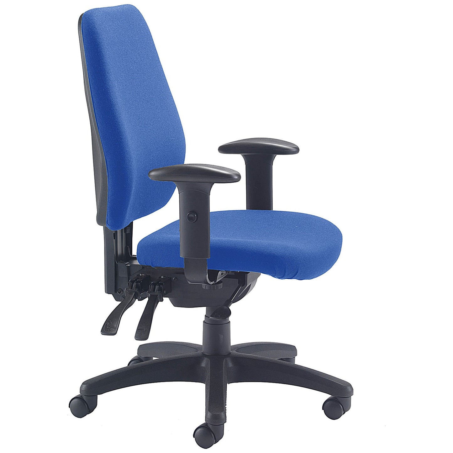 Avior Centro Call Centre Chair, Height Adjustable Arms, Blue