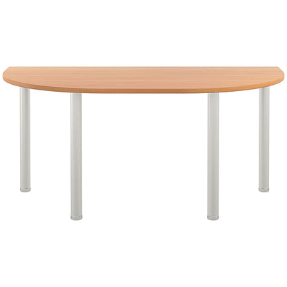 Jemini Semi Circular Multipurpose Table, 1600x800mm, Beech