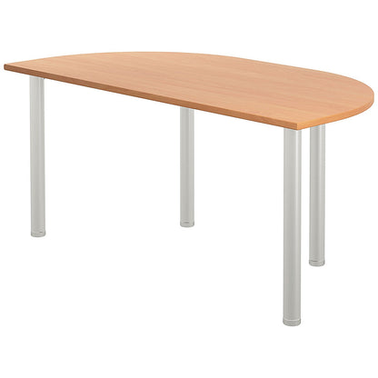 Jemini Semi Circular Multipurpose Table, 1600x800mm, Beech