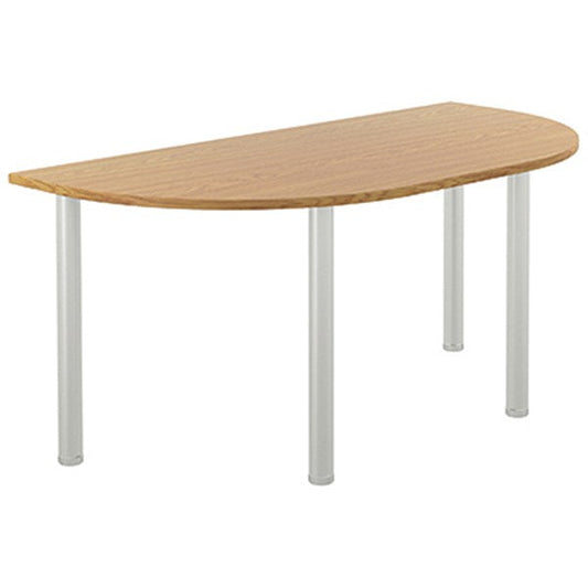 Jemini Semi Circular Multipurpose Table, 1600x800mm, Nova Oak