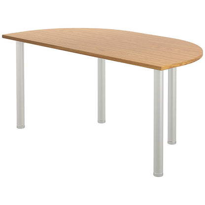 Jemini Semi Circular Multipurpose Table, 1600x800mm, Nova Oak