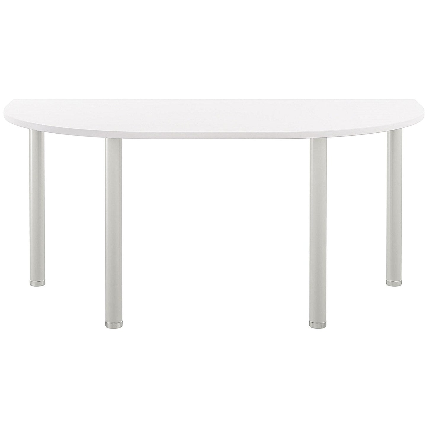 Jemini Semi Circular Multipurpose Table, 1600x800mm, White