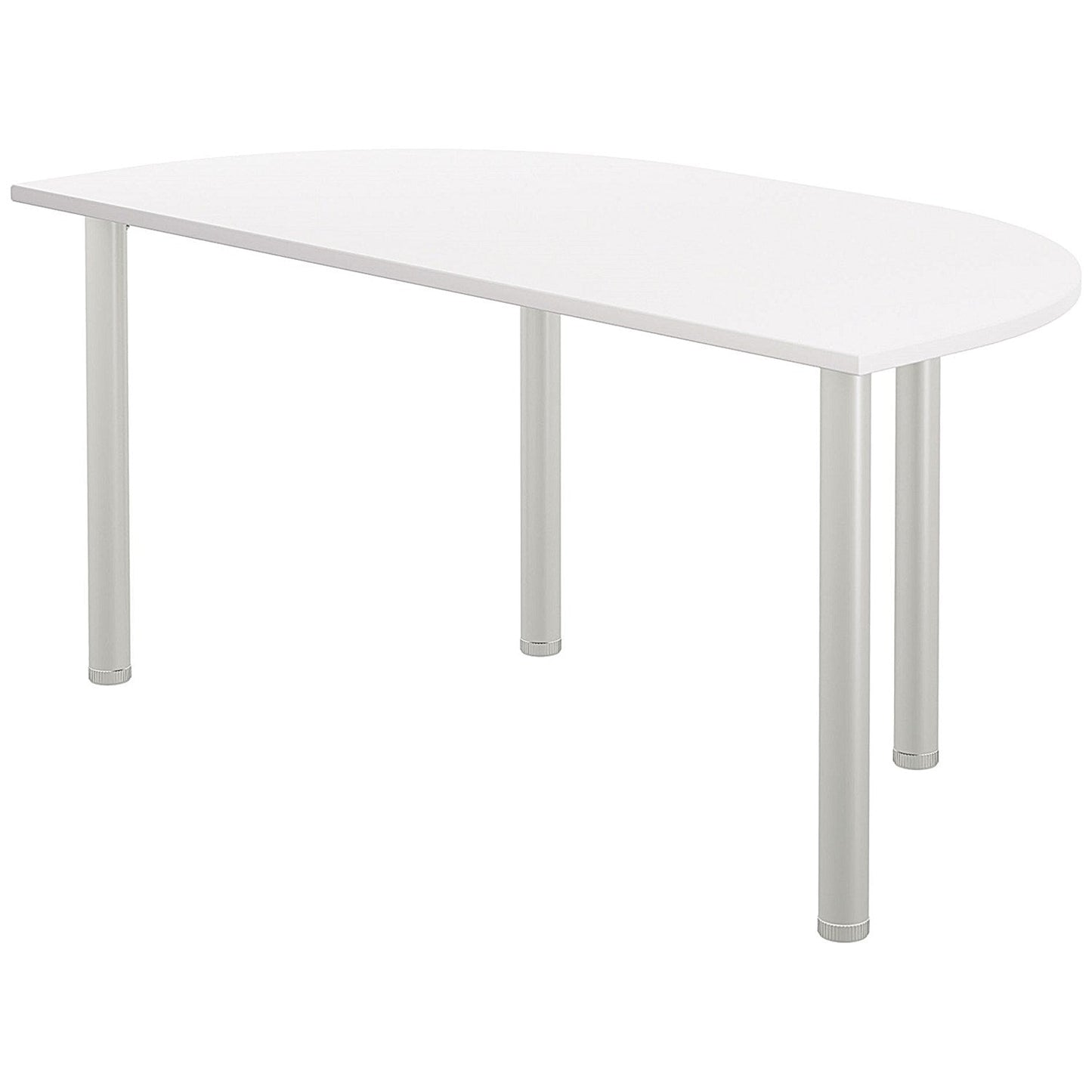 Jemini Semi Circular Multipurpose Table, 1600x800mm, White
