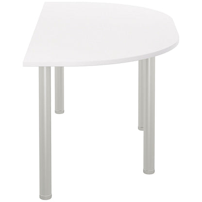 Jemini Semi Circular Multipurpose Table, 1600x800mm, White Easy2Order : KF819943