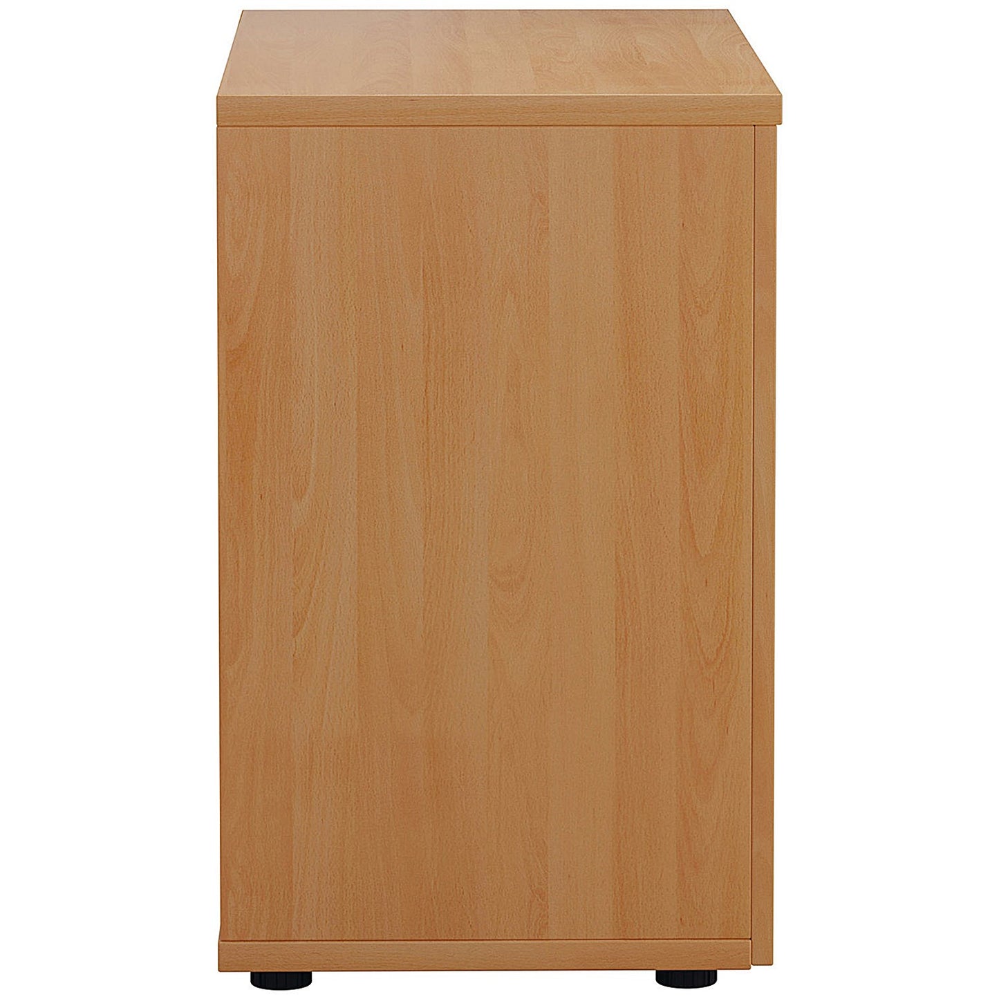 First Desk High Wooden Storage Cupboard, 1 Shelf, 730mm High, Beech