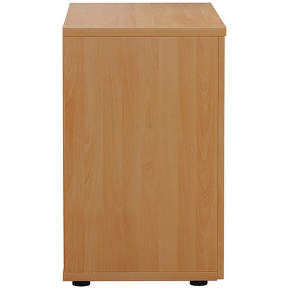 First Desk High Wooden Storage Cupboard, 1 Shelf, 730mm High, Beech