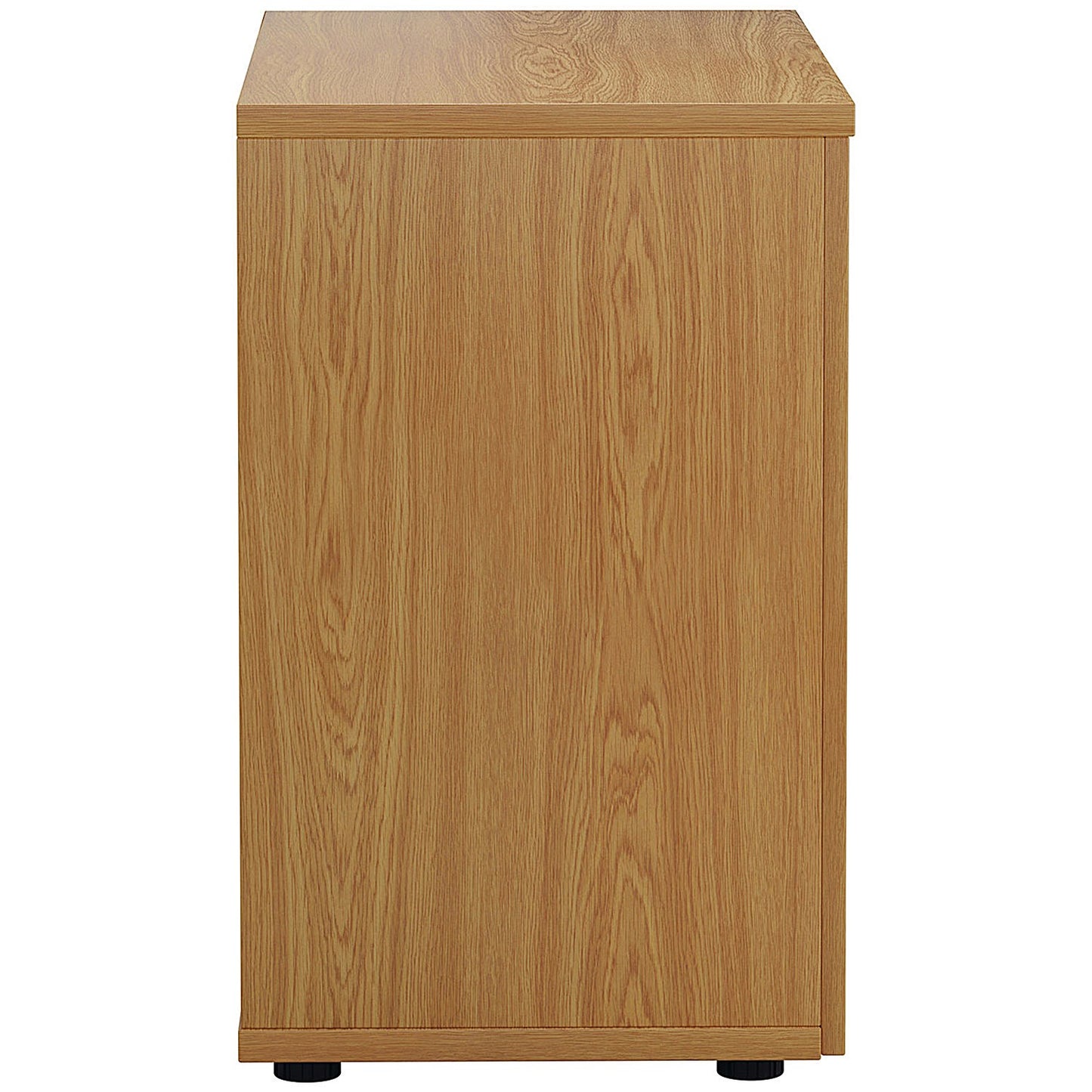 First Desk High Wooden Storage Cupboard, 1 Shelf, 730mm High, Oak