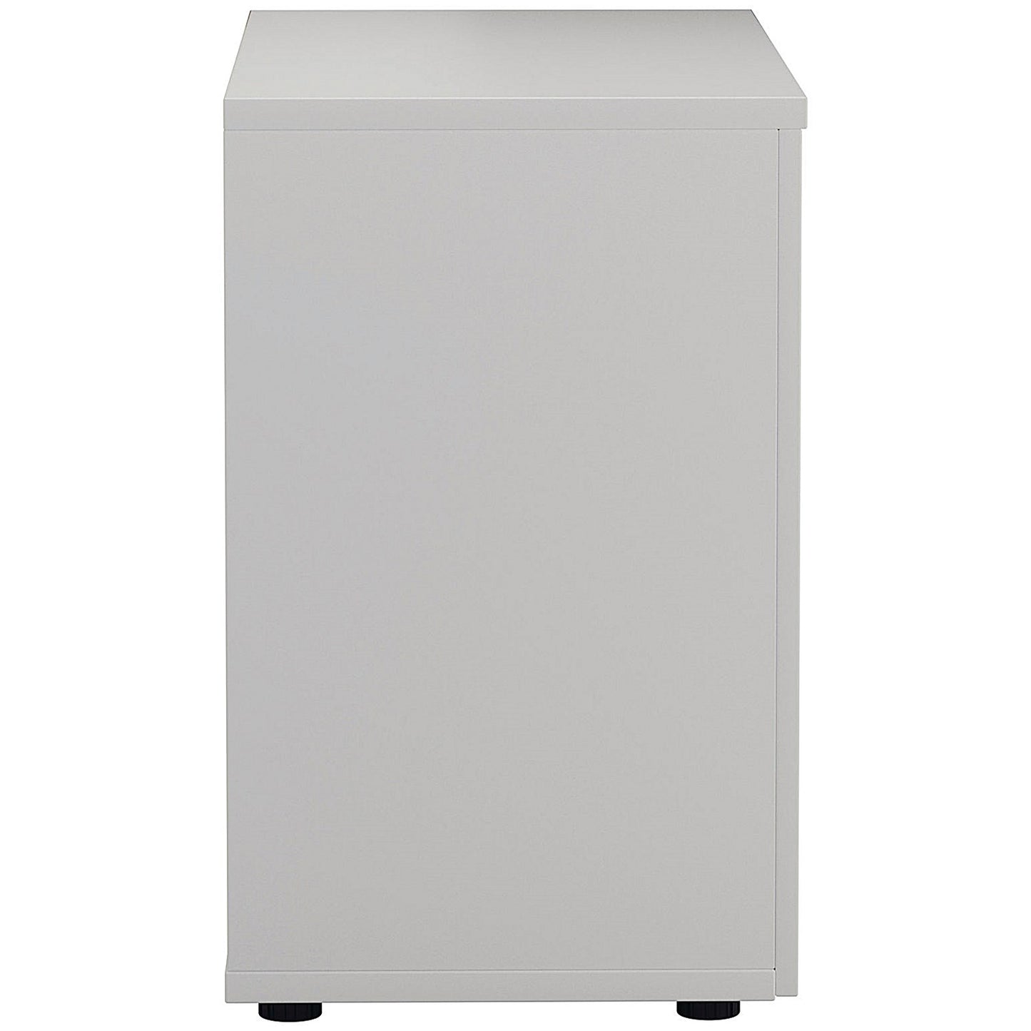 First Desk High Wooden Storage Cupboard, 1 Shelf, 730mm High, White