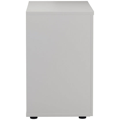 First Desk High Wooden Storage Cupboard, 1 Shelf, 730mm High, White