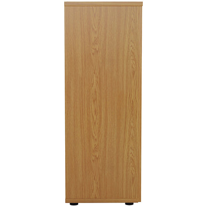 First Medium Wooden Storage Cupboard, 3 Shelves, 1200mm High, Oak