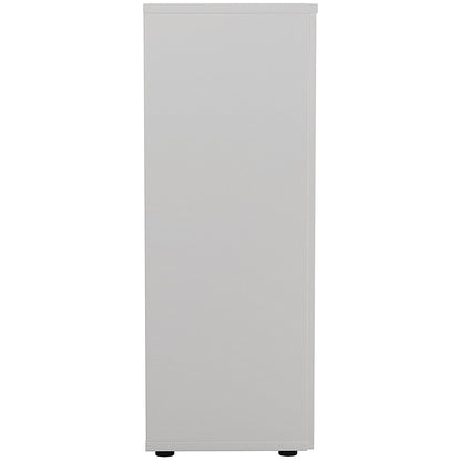 First Medium Wooden Storage Cupboard, 3 Shelves, 1200mm High, White