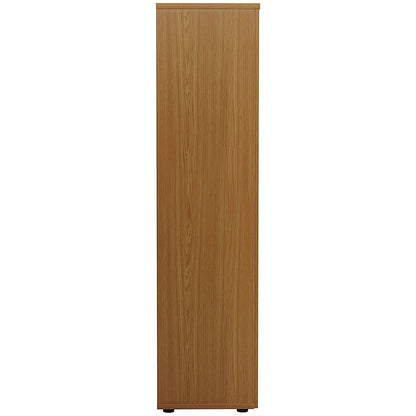 First Tall Wooden Storage Cupboard, 4 Shelves, 1800mm High, Oak