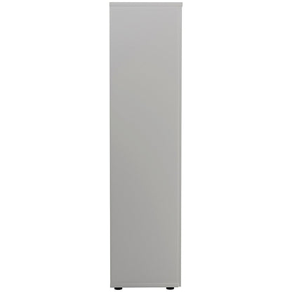 First Tall Wooden Storage Cupboard, 4 Shelves, 1800mm High, White