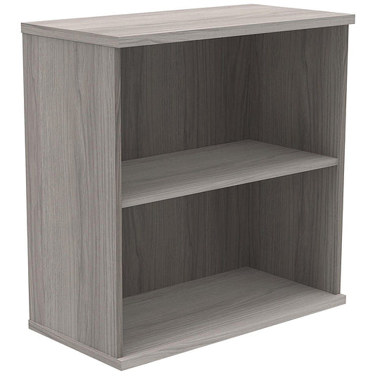 Polaris Low Bookcase, 1 Shelf, 816mm High, Grey Oak Easy2Order : KF821146