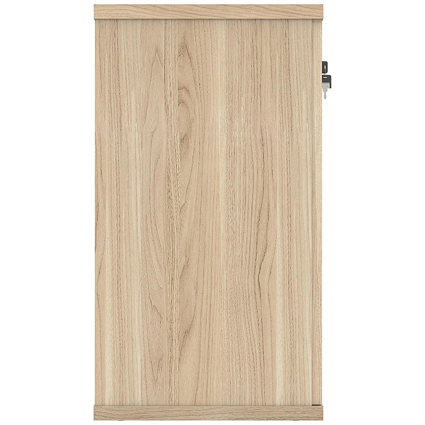 Polaris Desk High Cupboard, 1 Shelf, 730mm High, Oak