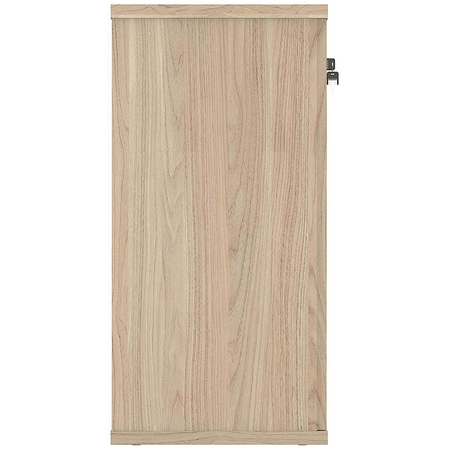 Polaris Low Cupboard, 1 Shelf, 816mm High, Oak