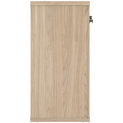 Polaris Low Cupboard, 1 Shelf, 816mm High, Oak