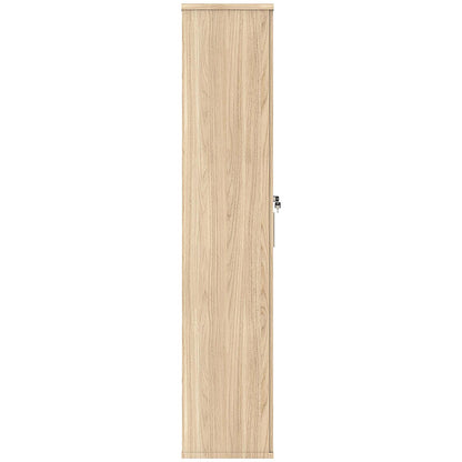 Polaris Extra Tall Cupboard, 4 Shelves, 1980mm High, Oak