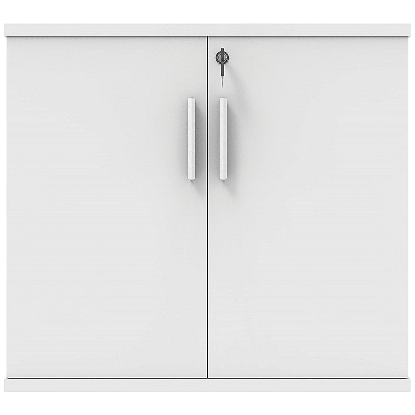 Polaris Desk High Cupboard, 1 Shelf, 730mm High, White
