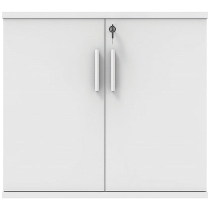 Polaris Desk High Cupboard, 1 Shelf, 730mm High, White