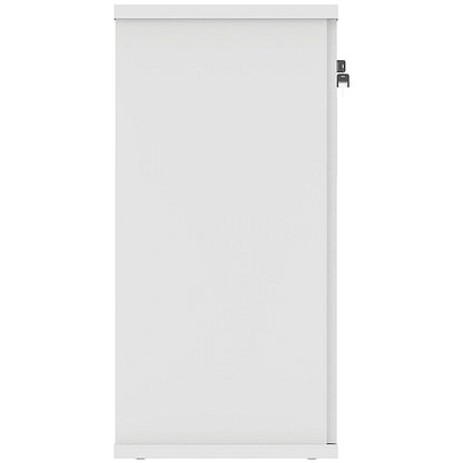 Polaris Low Cupboard, 1 Shelf, 816mm High, White