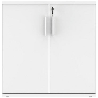 Polaris Low Cupboard, 1 Shelf, 816mm High, White