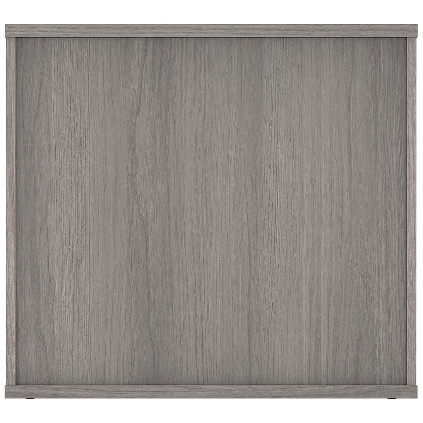Polaris Desk High Cupboard, 1 Shelf, 730mm High, Grey Oak