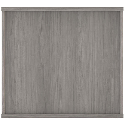 Polaris Desk High Cupboard, 1 Shelf, 730mm High, Grey Oak