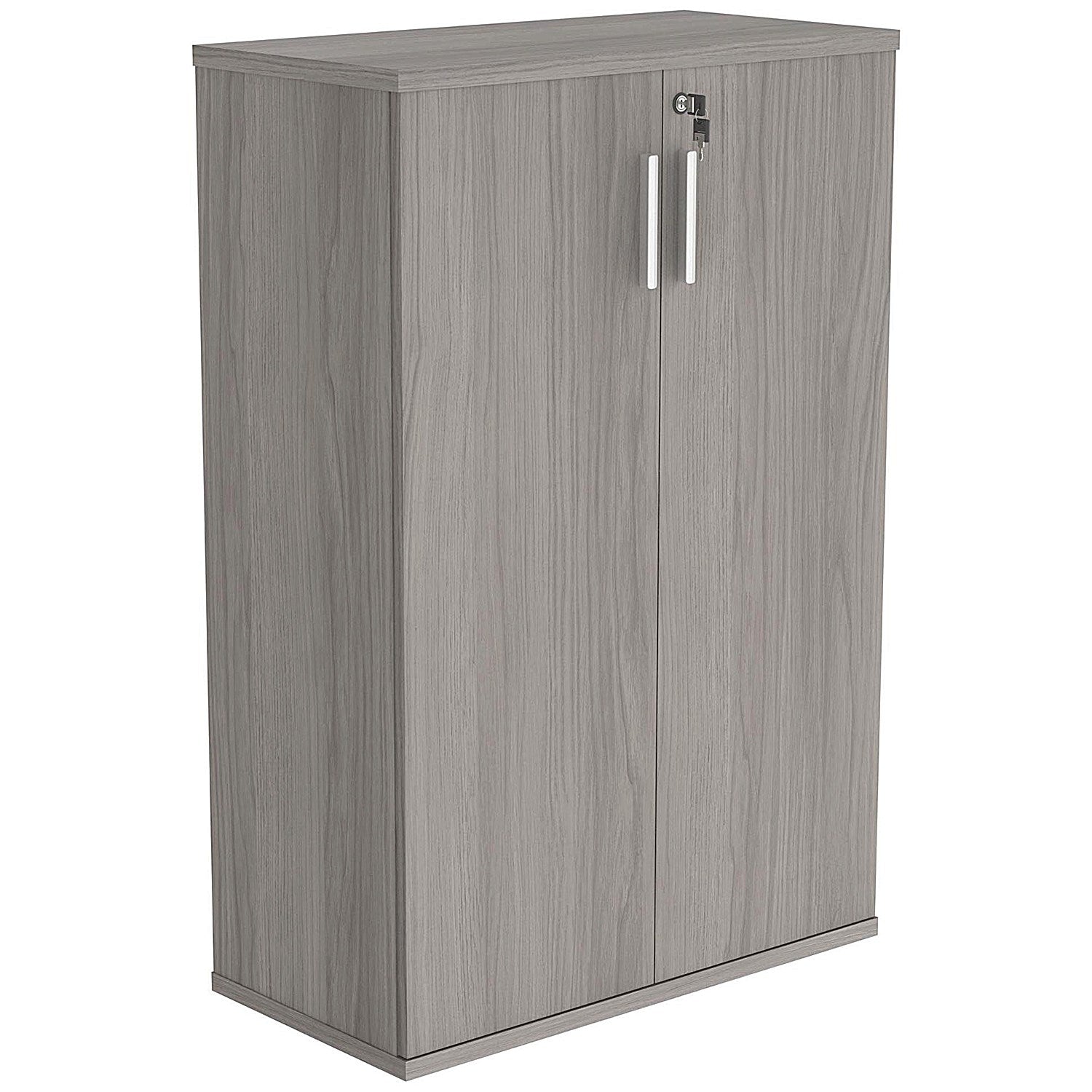 Polaris Medium Cupboard, 2 Shelves, 1204mm High, Grey Oak Easy2Order : KF821356