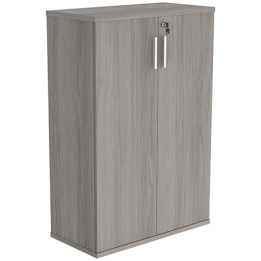 Polaris Medium Cupboard, 2 Shelves, 1204mm High, Grey Oak Easy2Order : KF821356